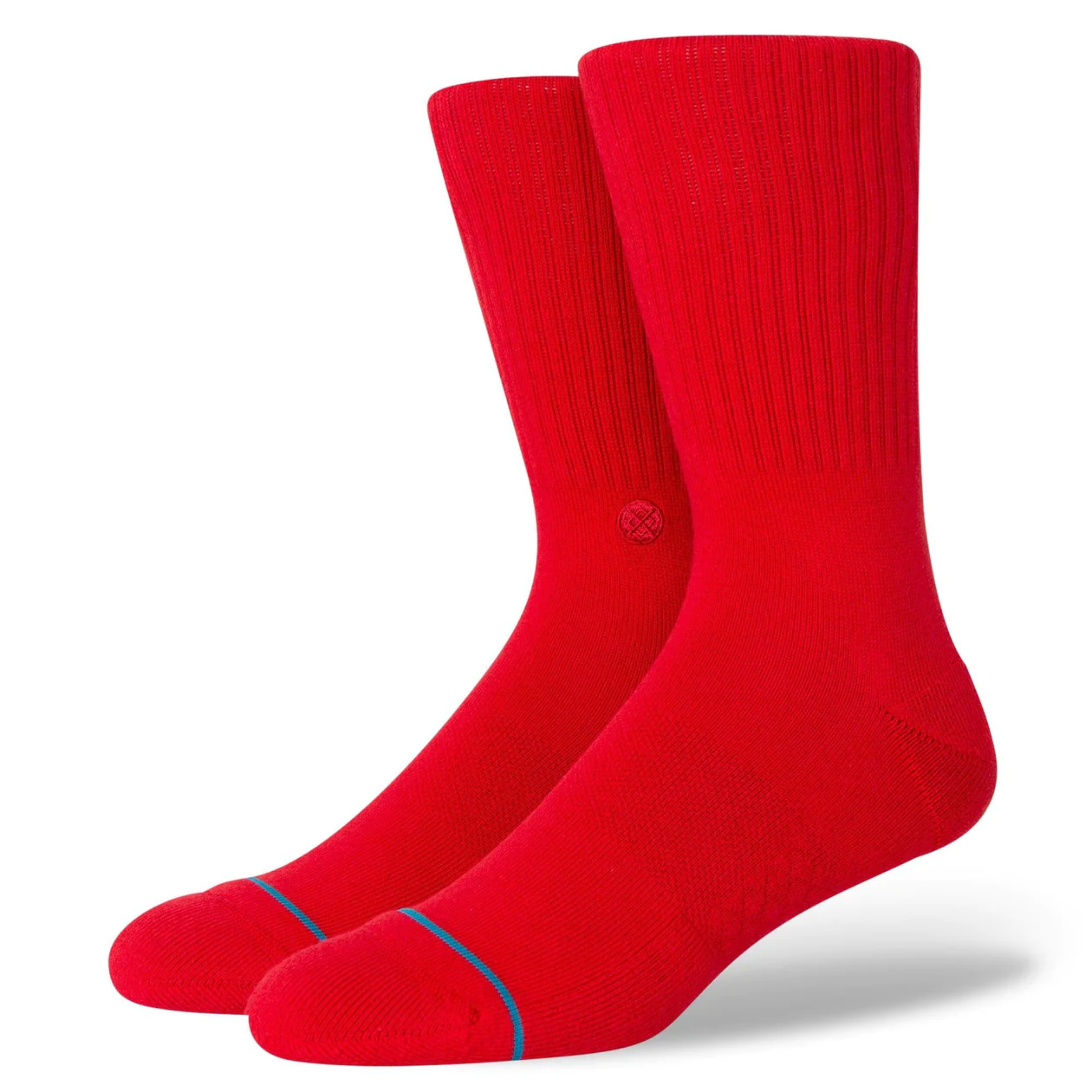 Buy red Icon Crew Socks