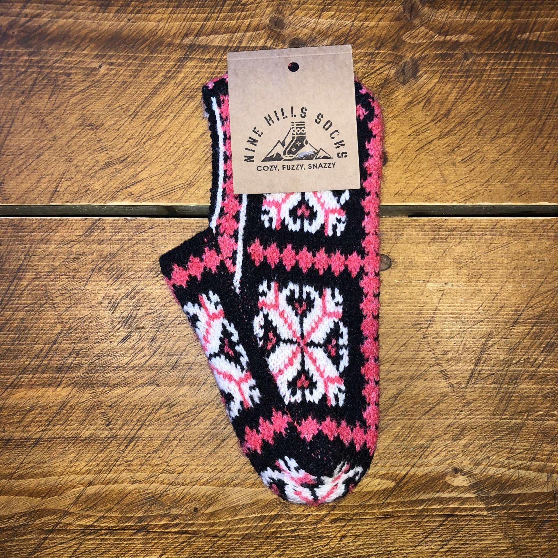 Buy bride-pink-black Patik Wool Slipper Sock (Ankle)