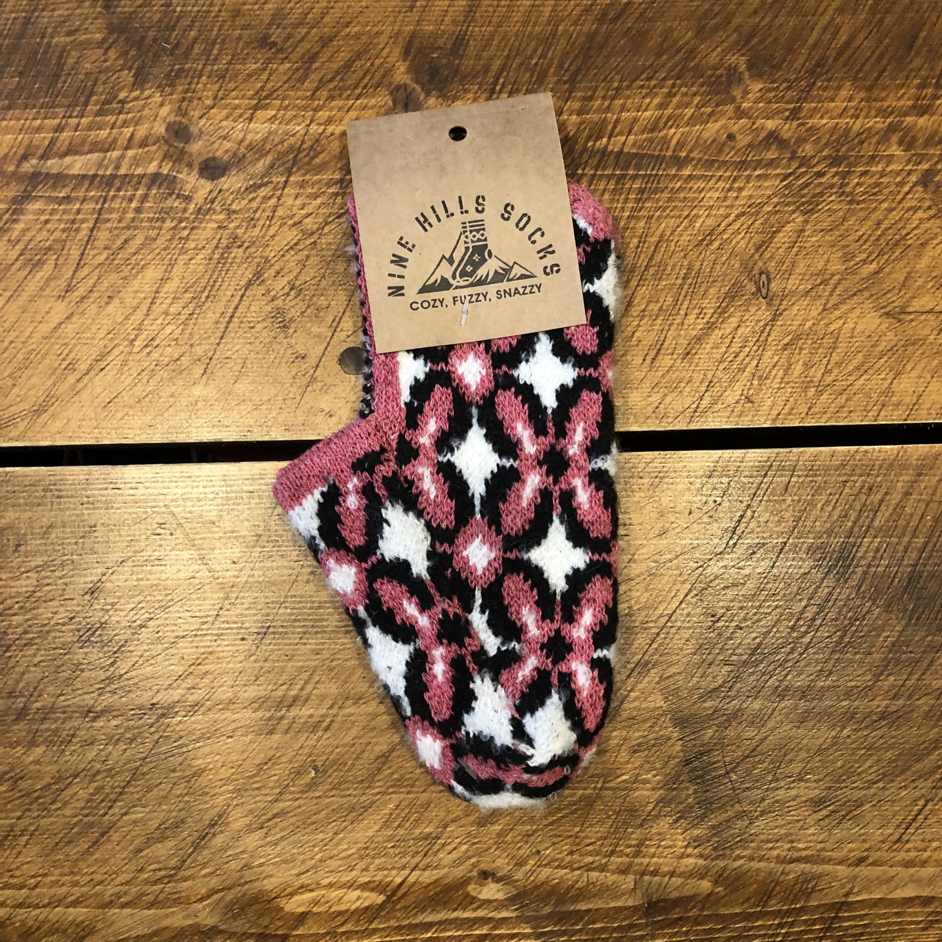Buy flower-pink-white Patik Wool Slipper Sock (Ankle)