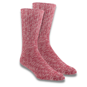 Buy red-white-heather Weekend Cotton Crew (Women's)