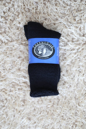 Merino/Mohair Socks - Black