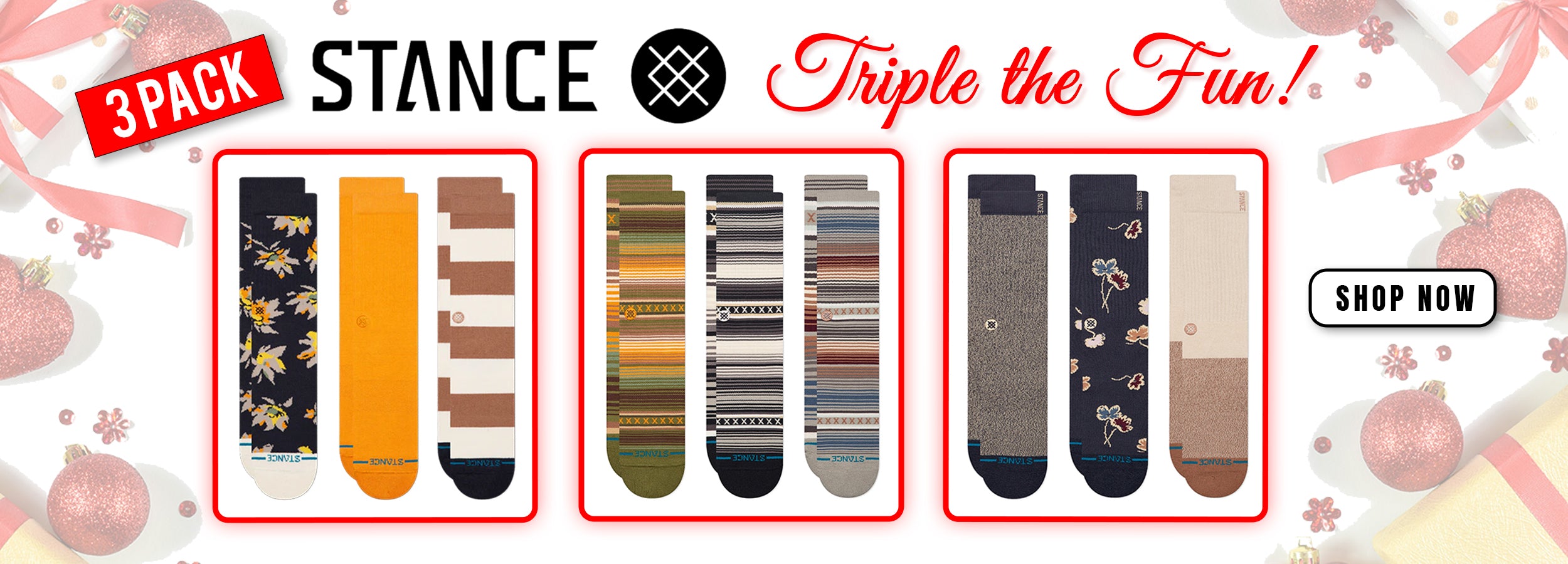 3 pack stance christmas 2500