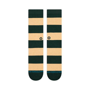Nep Stripe Crew: Pine Green - 0