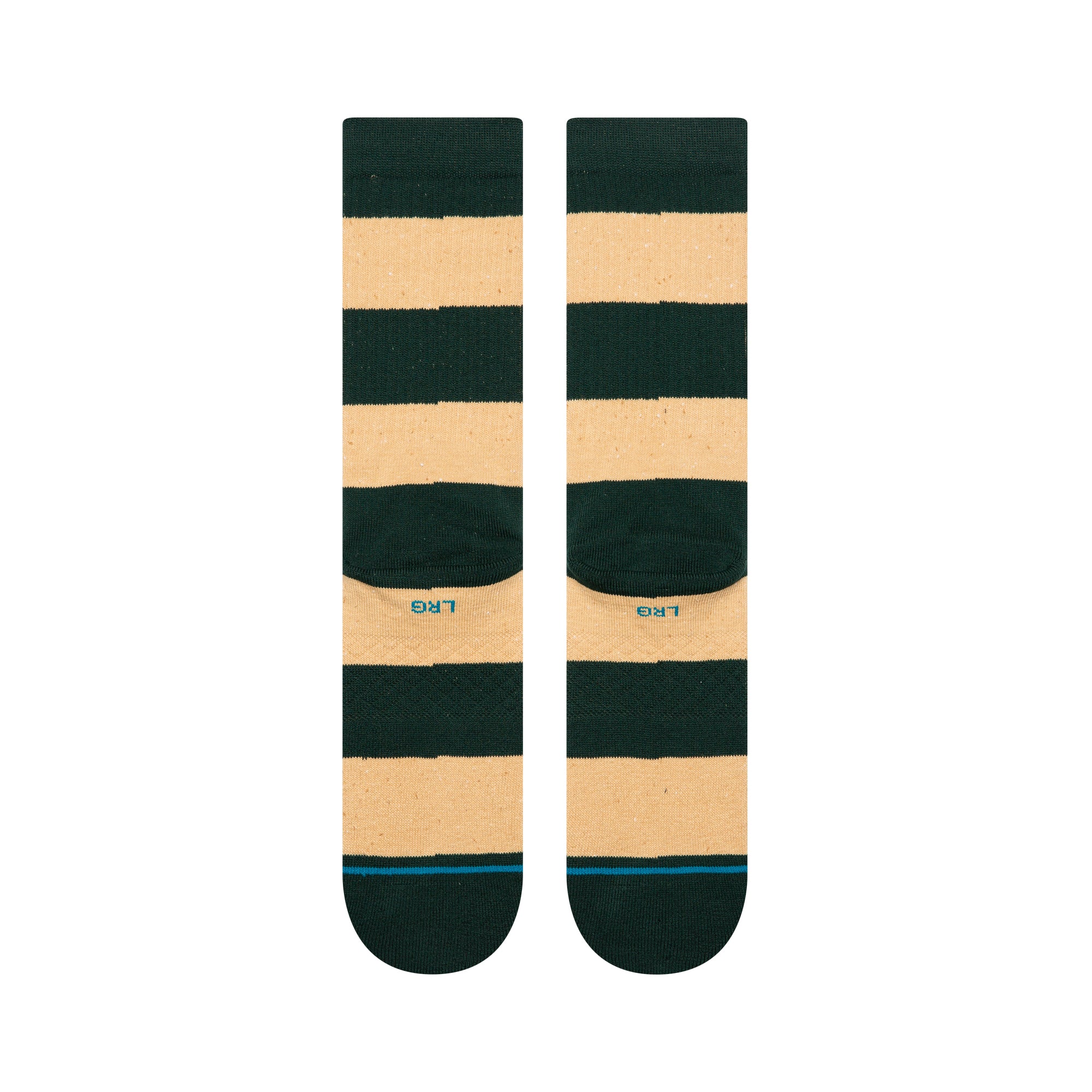 Nep Stripe Crew: Pine Green