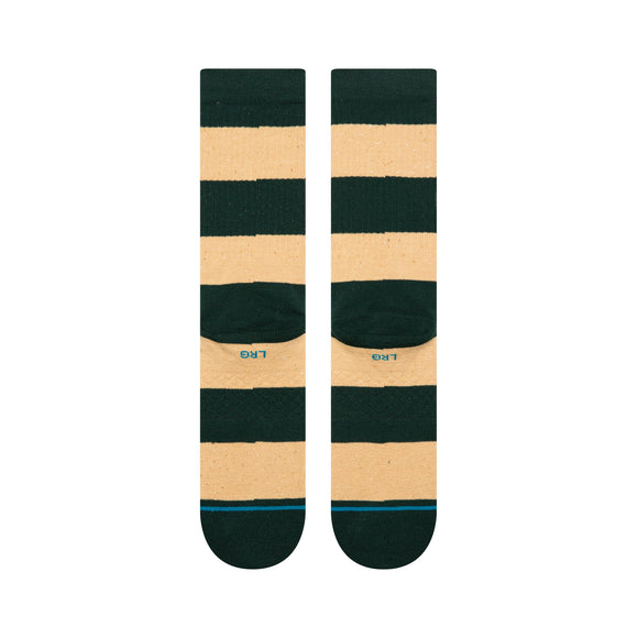 Nep Stripe Crew: Pine Green