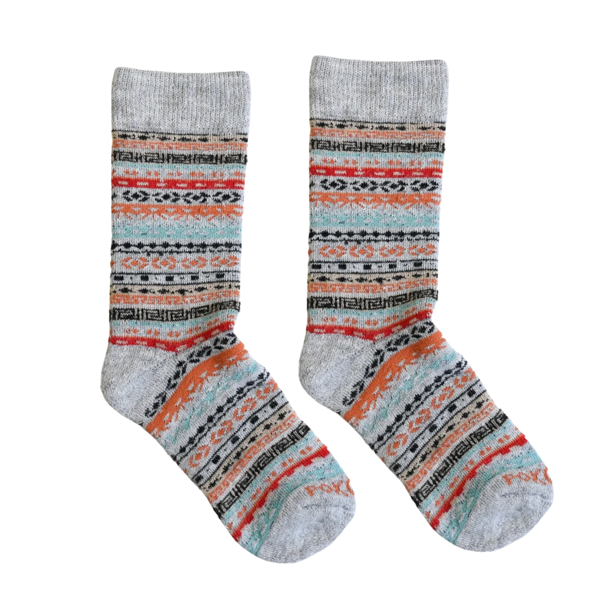 Alpaca Grey Crew Socks