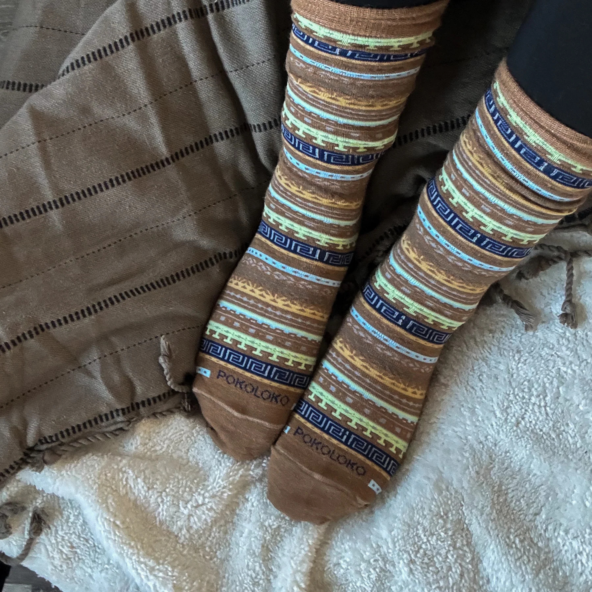 Alpaca Mocha Crew Socks - 0