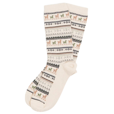 Alpaca Print Socks - 0