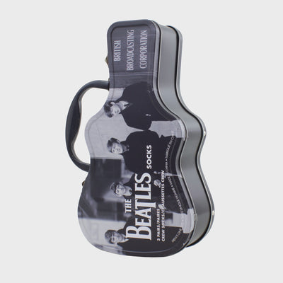 THE BEATLES WHITE TIN SOCK BOX, 3 PAIR