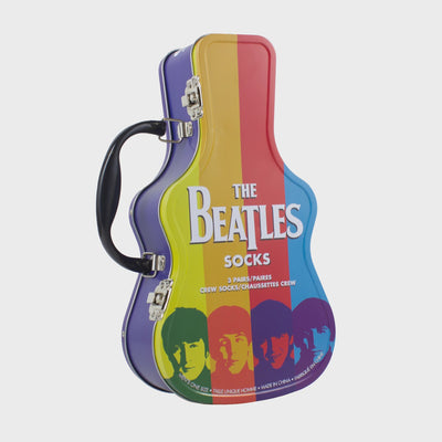 THE BEATLES GUITAR TIN SOCK BOX, 3 PAIR