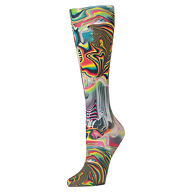 Black Oilescent Trouser Socks