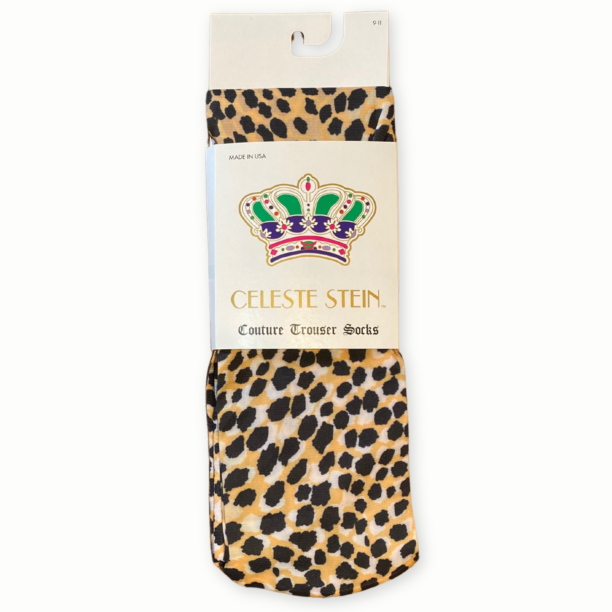 Cheetah Trouser Socks