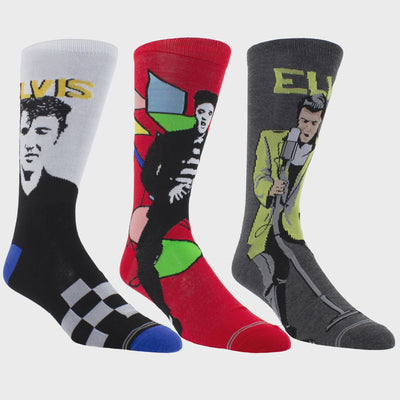 ELVIS GUITAR TIN SOCK BOX, 3 PAIR