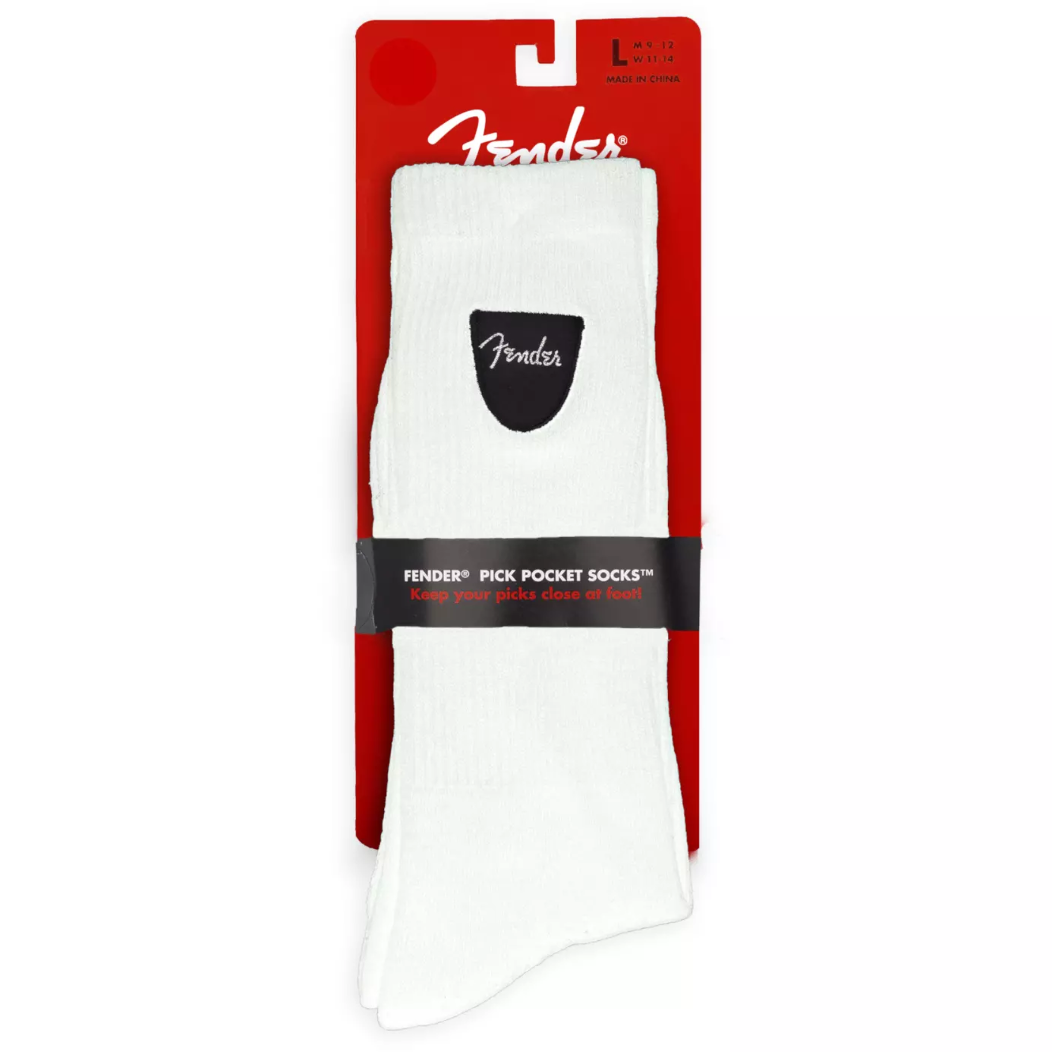 Feder Pick Pocket Socks - White