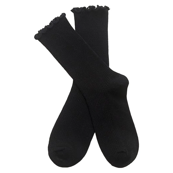 For the Frill Ribbed Crew (Women's)