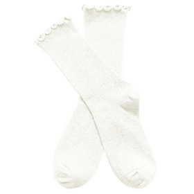 Buy white For the Frill Ribbed Crew (Women&#39;s)