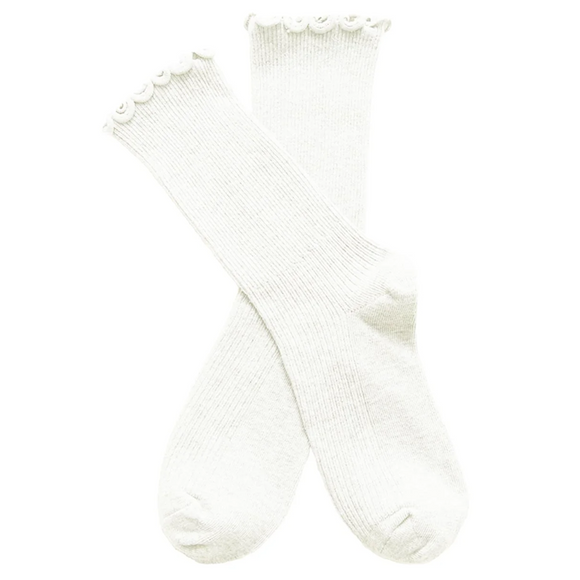 For the Frill Ribbed Crew (Women's)