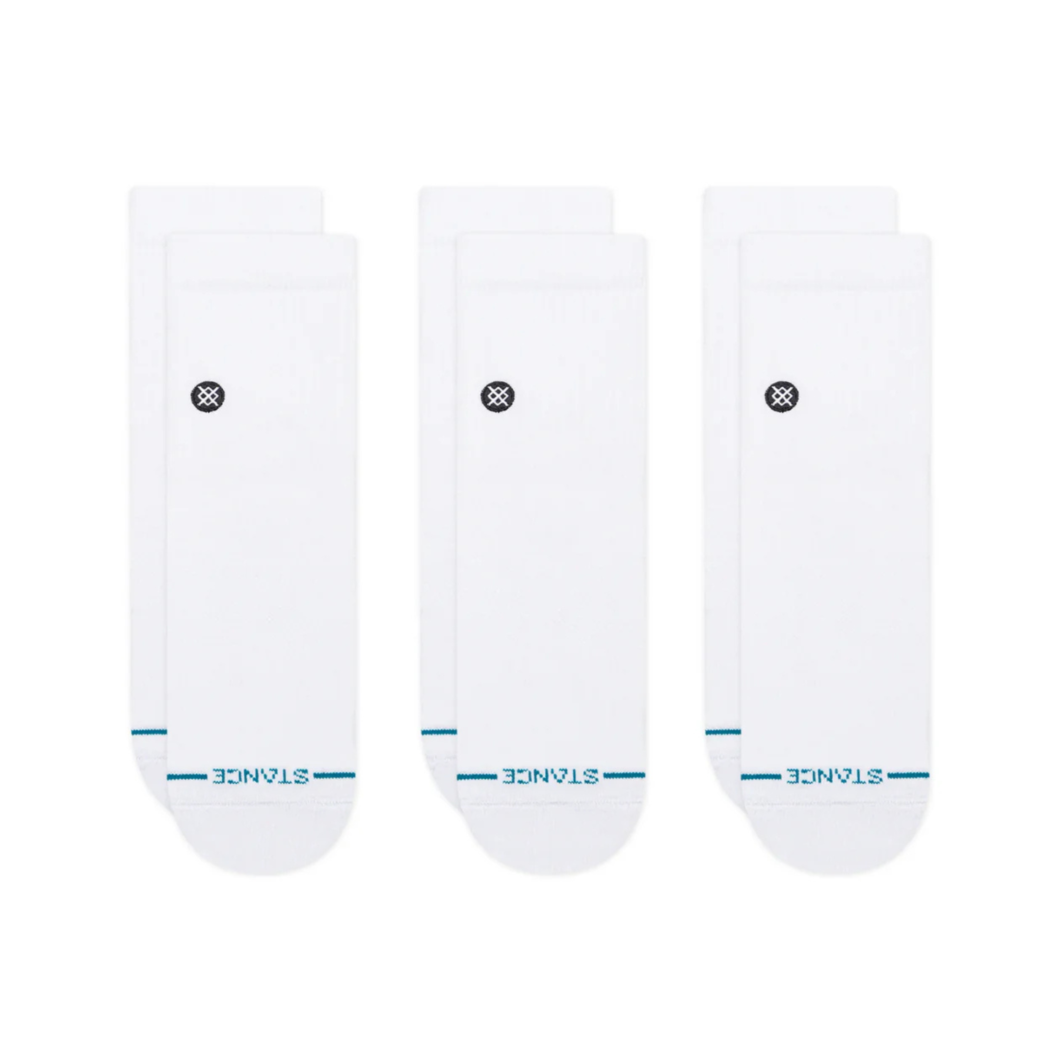Icon Quarter: White (3 Pack)