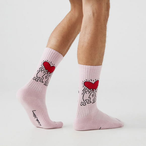 Athletic Keith Haring Heart Crew