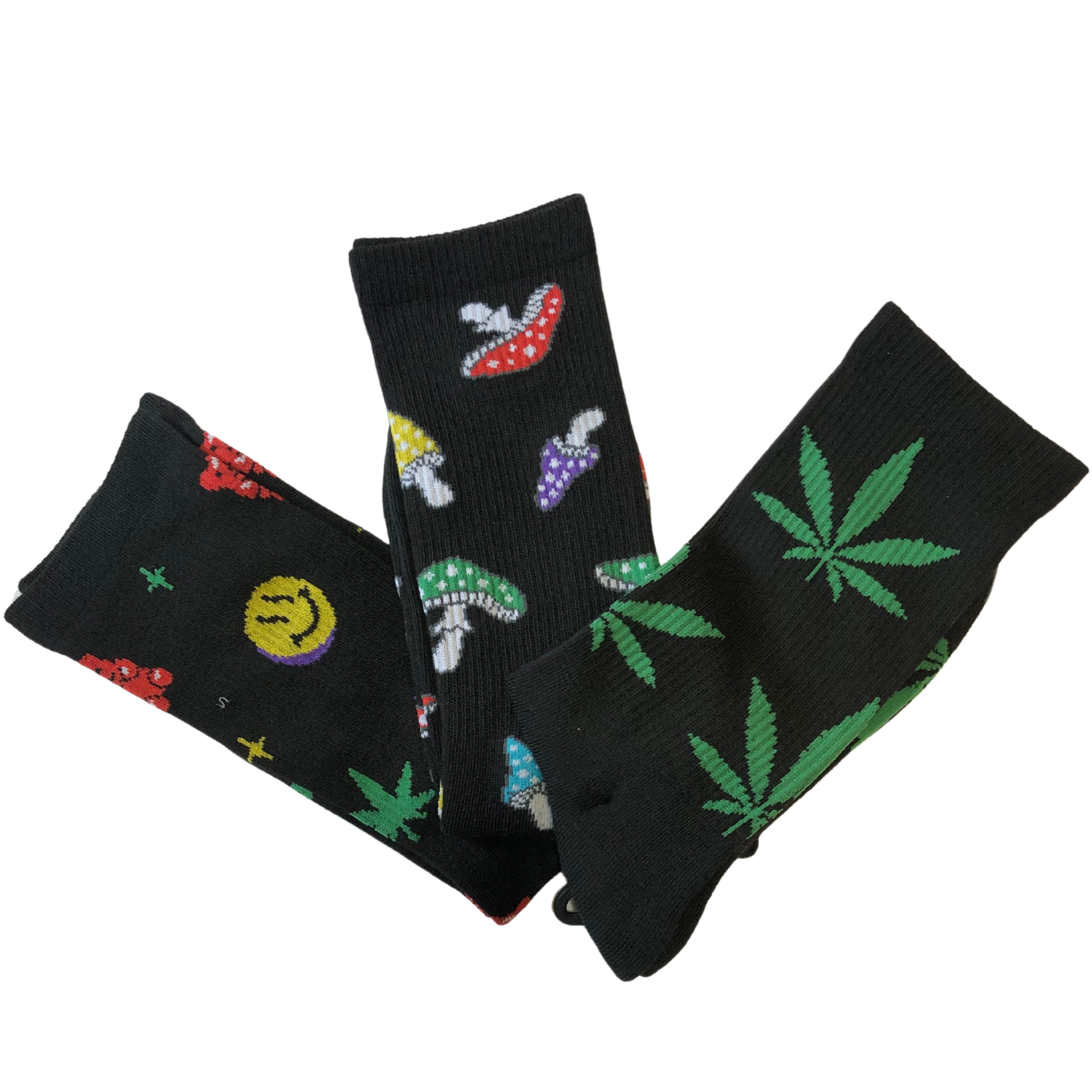 Weed & Mushrooms Crew (3 Pack)