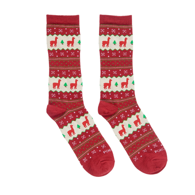 Holiday Stripe Alpaca Socks