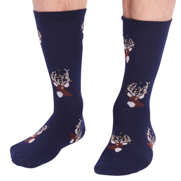 Buy navy Celyn Christmas Stag (Men's)