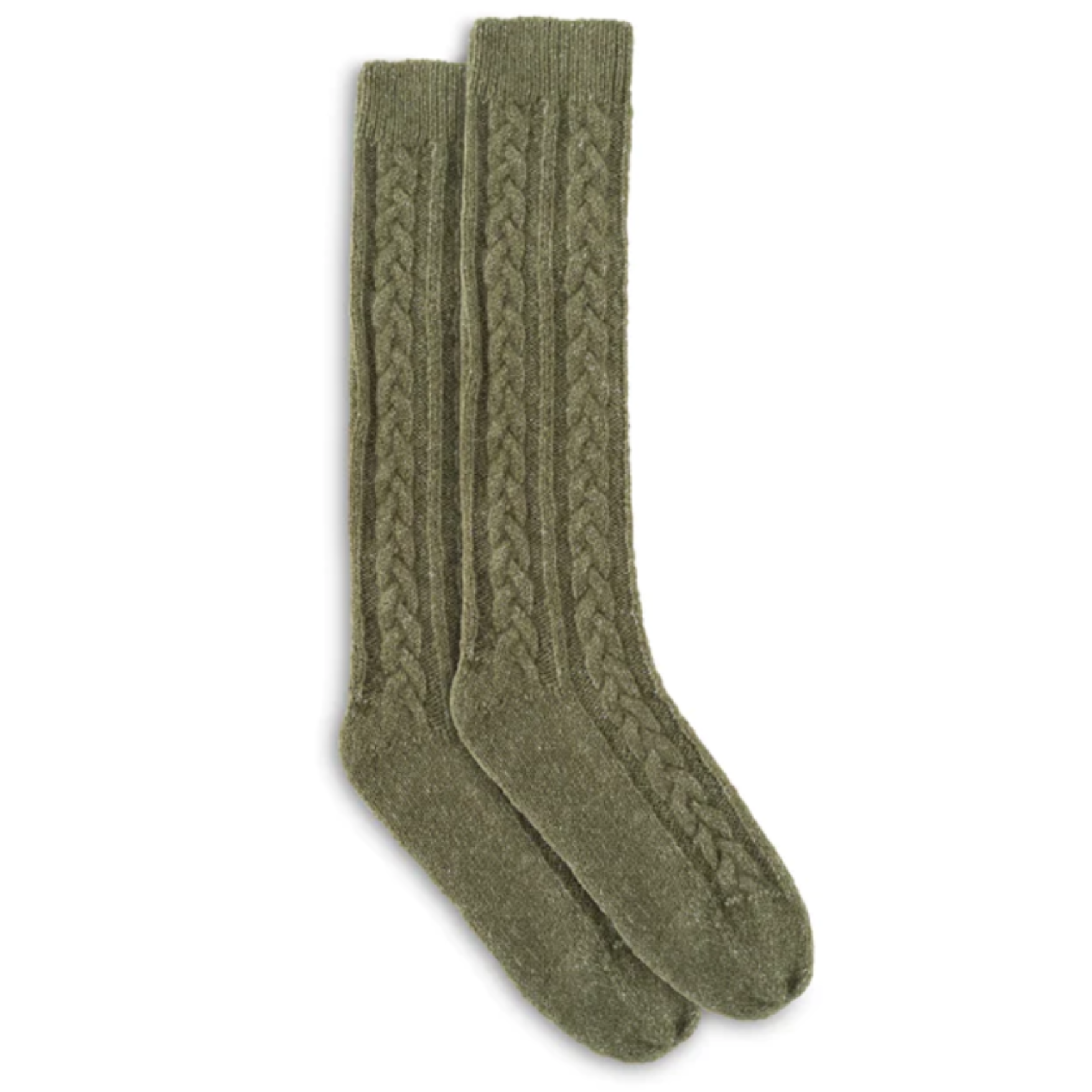 Recycled Yarn Cable Slouch Boot Sock (Women's)-1
