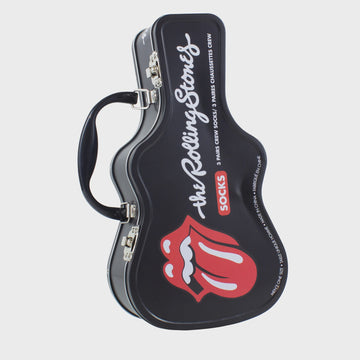 THE ROLLING STONES GUITAR TIN SOCK BOX, 3 PAIR