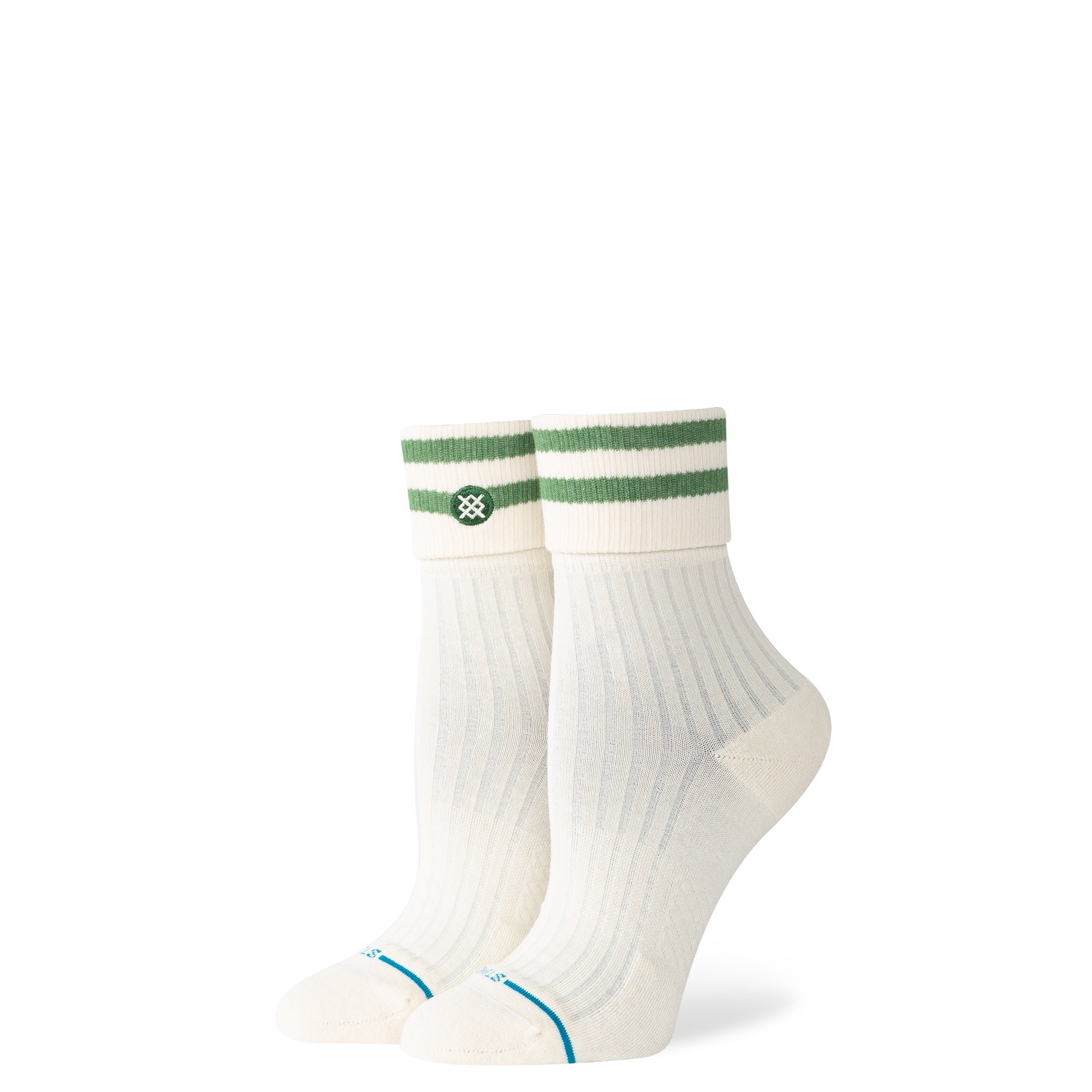Roll Cuff Quarter: Green (Women's)