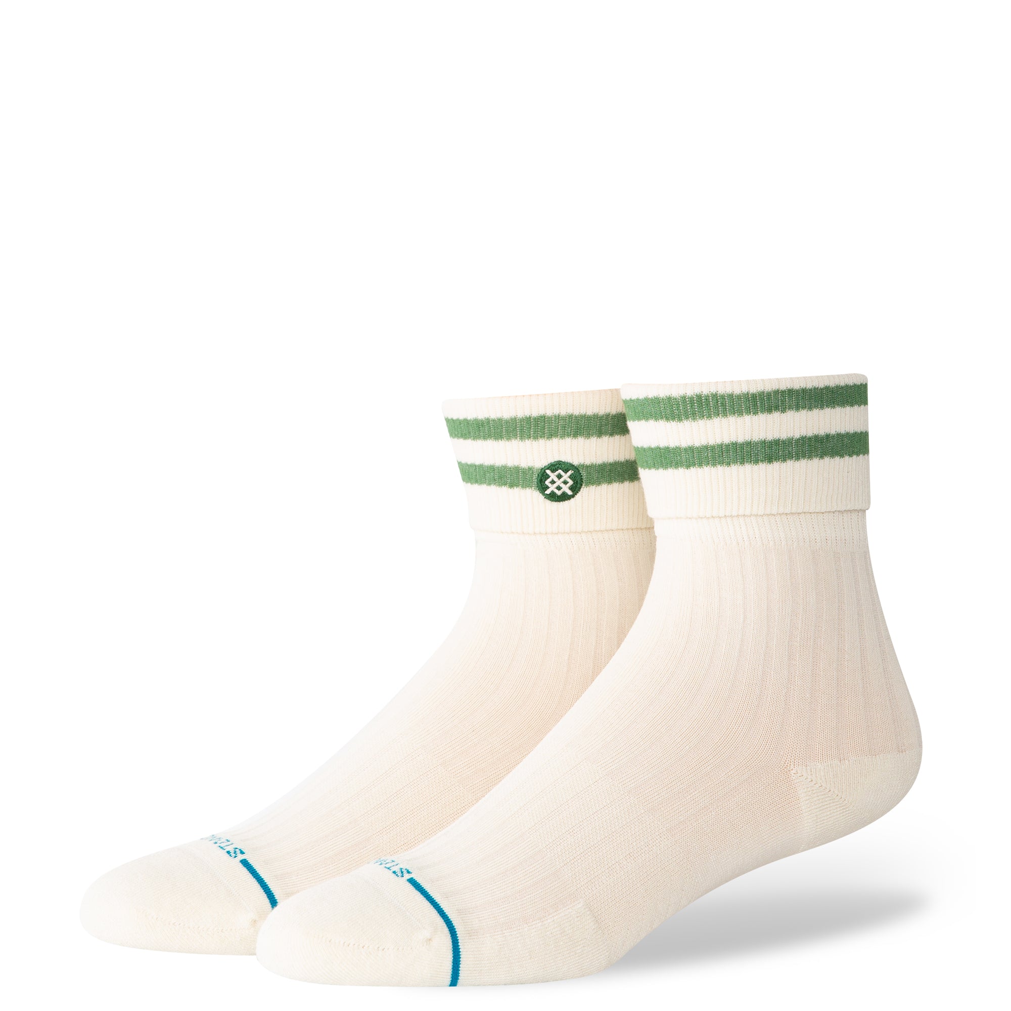 Roll Cuff Quarter: Green (Women's)