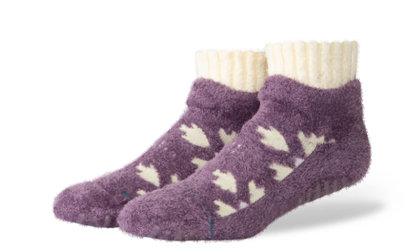 Cozy Slipper Socks: Sugar Plum