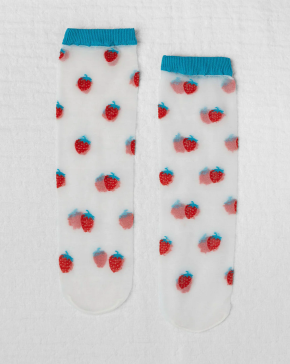 Sheer Fruit Stand Socks