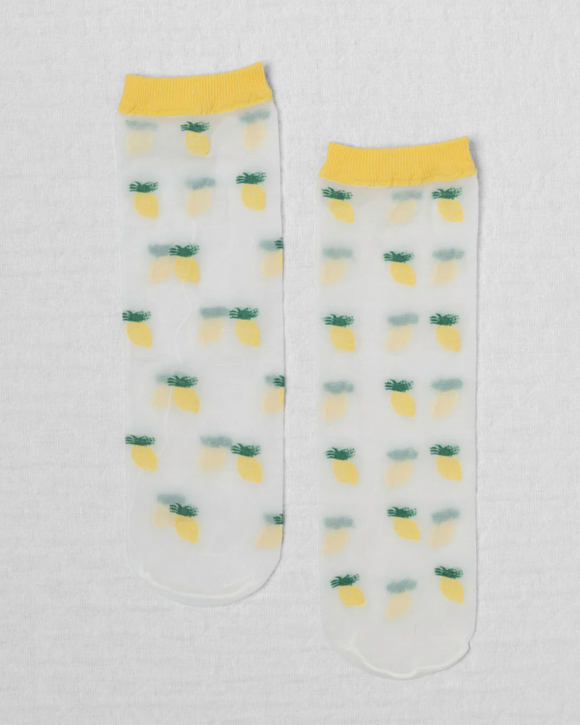 Sheer Fruit Stand Socks