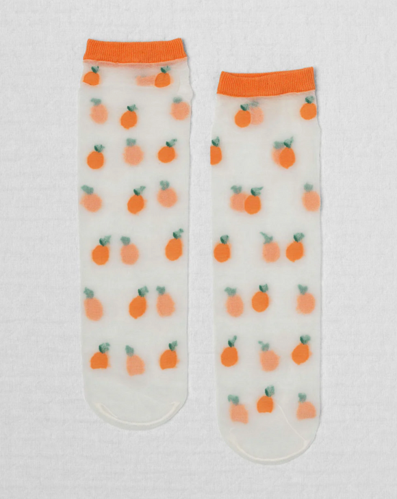 Sheer Fruit Stand Socks