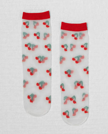Sheer Fruit Stand Socks - 0