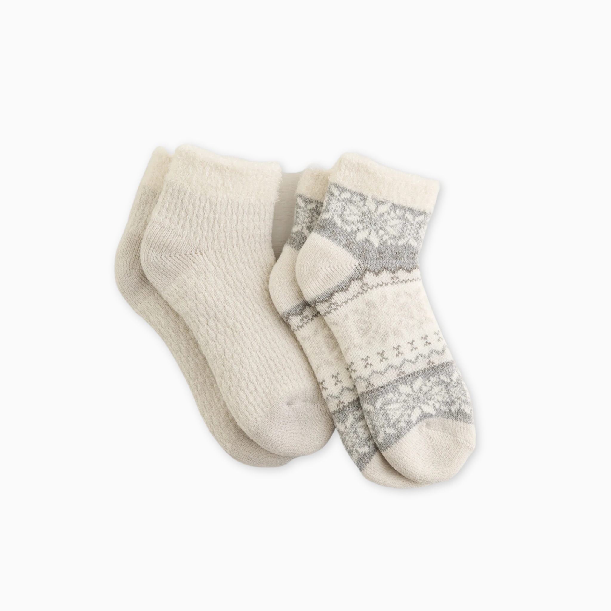 Snow Day Double Layer Ankle Socks (2 Pack)