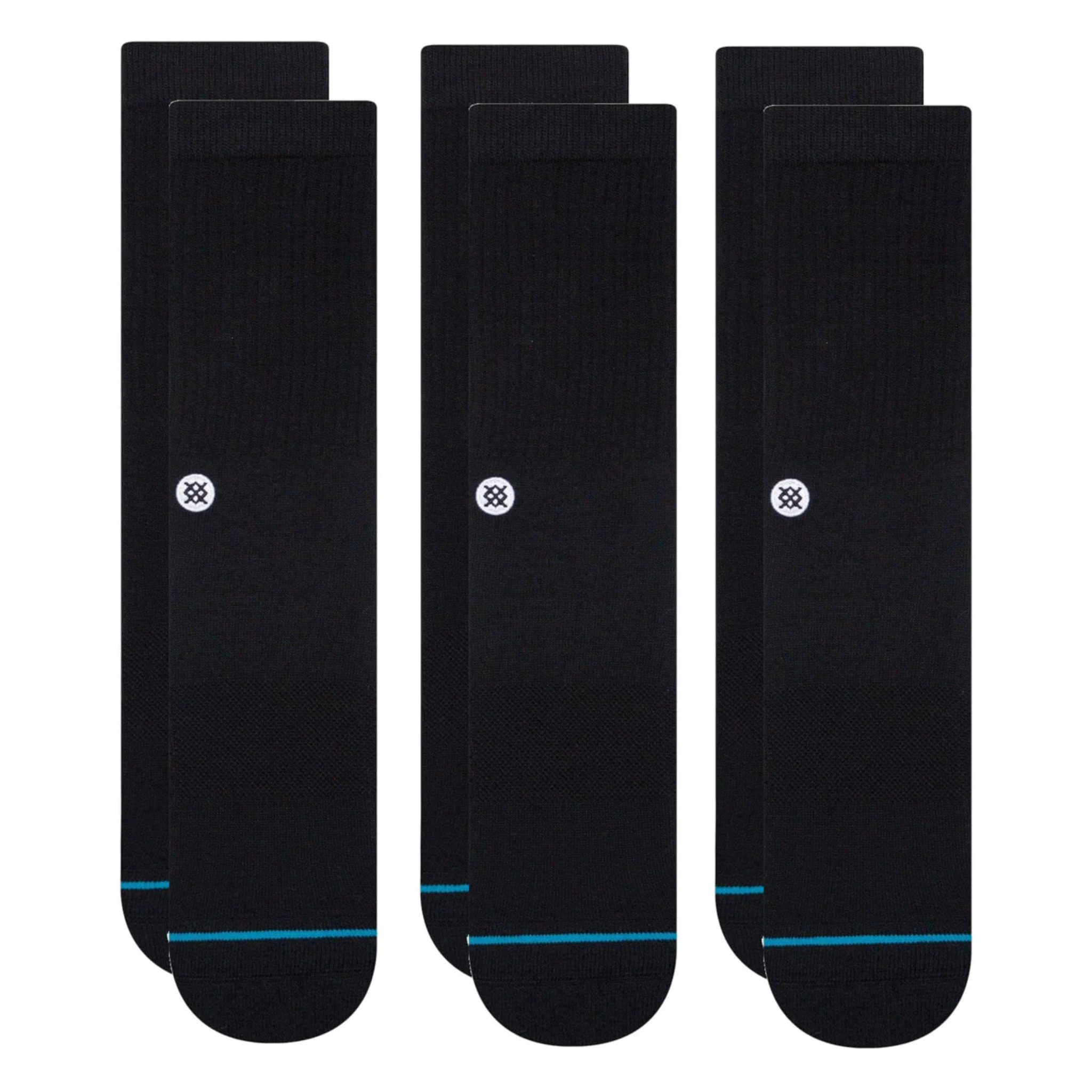 Icon Crew: Black (3 Pack)