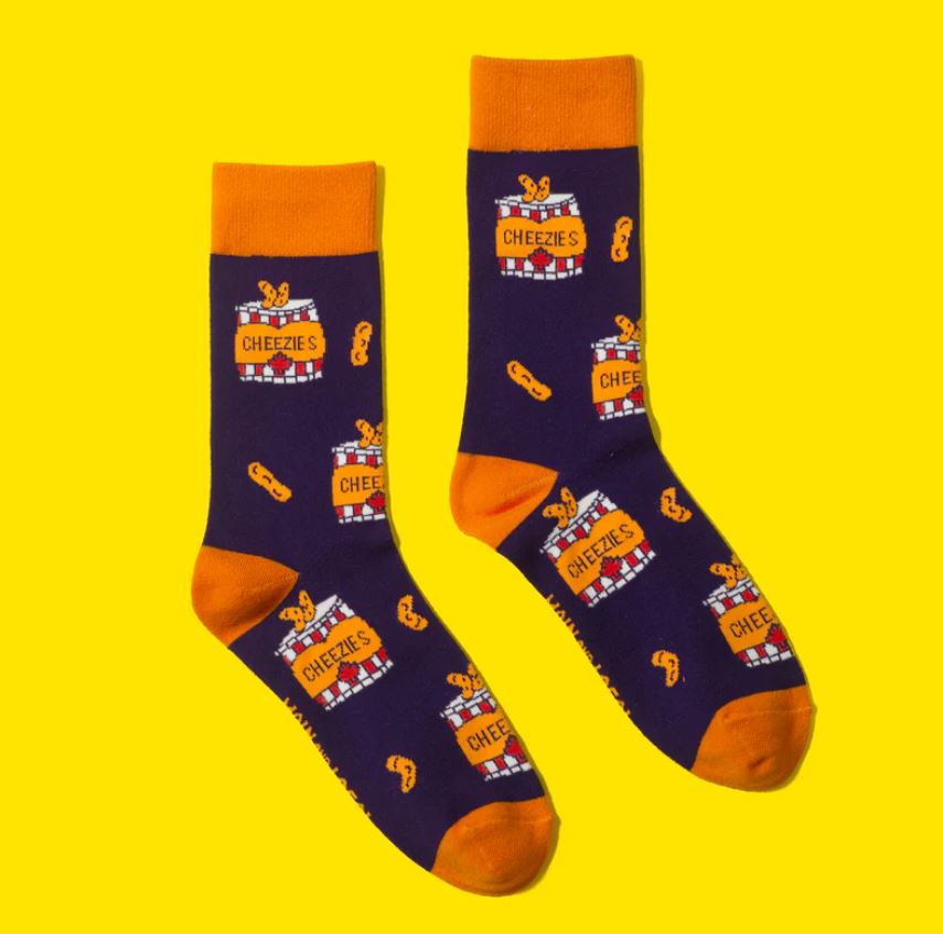Canadian Cheezies Sock
