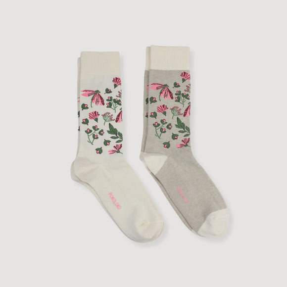 Wildflower Pima Socks (2 Pack)