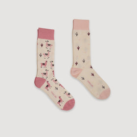 Pink Alpaca Pima Socks (2 Pack)