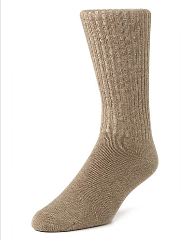 Men's Casual Rib Olive Heather Cotton Classic