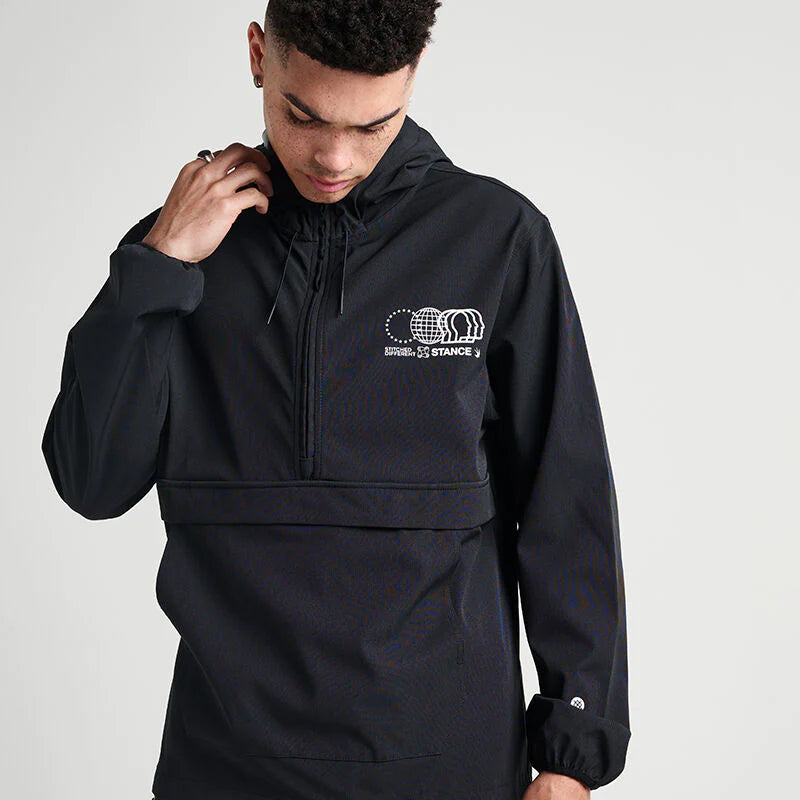 Complex Anorak Windbreaker - Black - 0