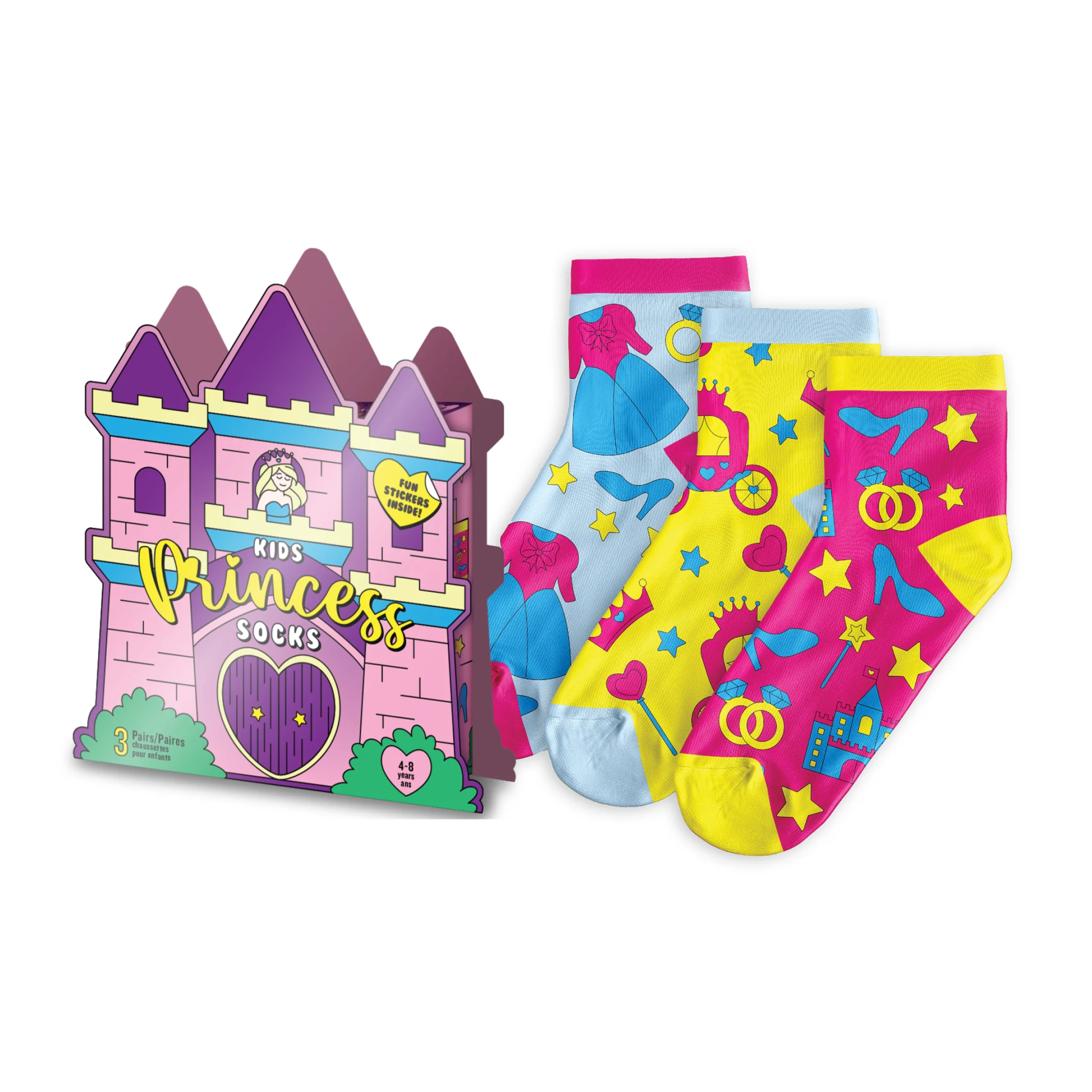 Princess Socks 3 Pack (Kid's)