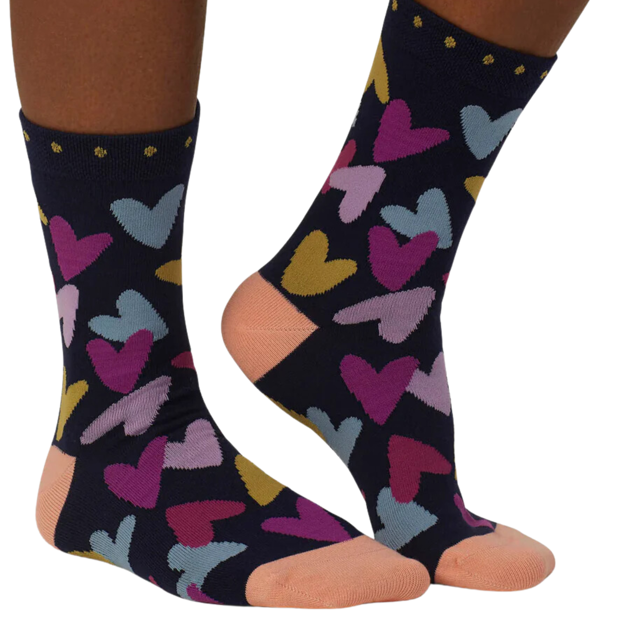 Buy navy Tyas Heart Sock (Women&#39;s)