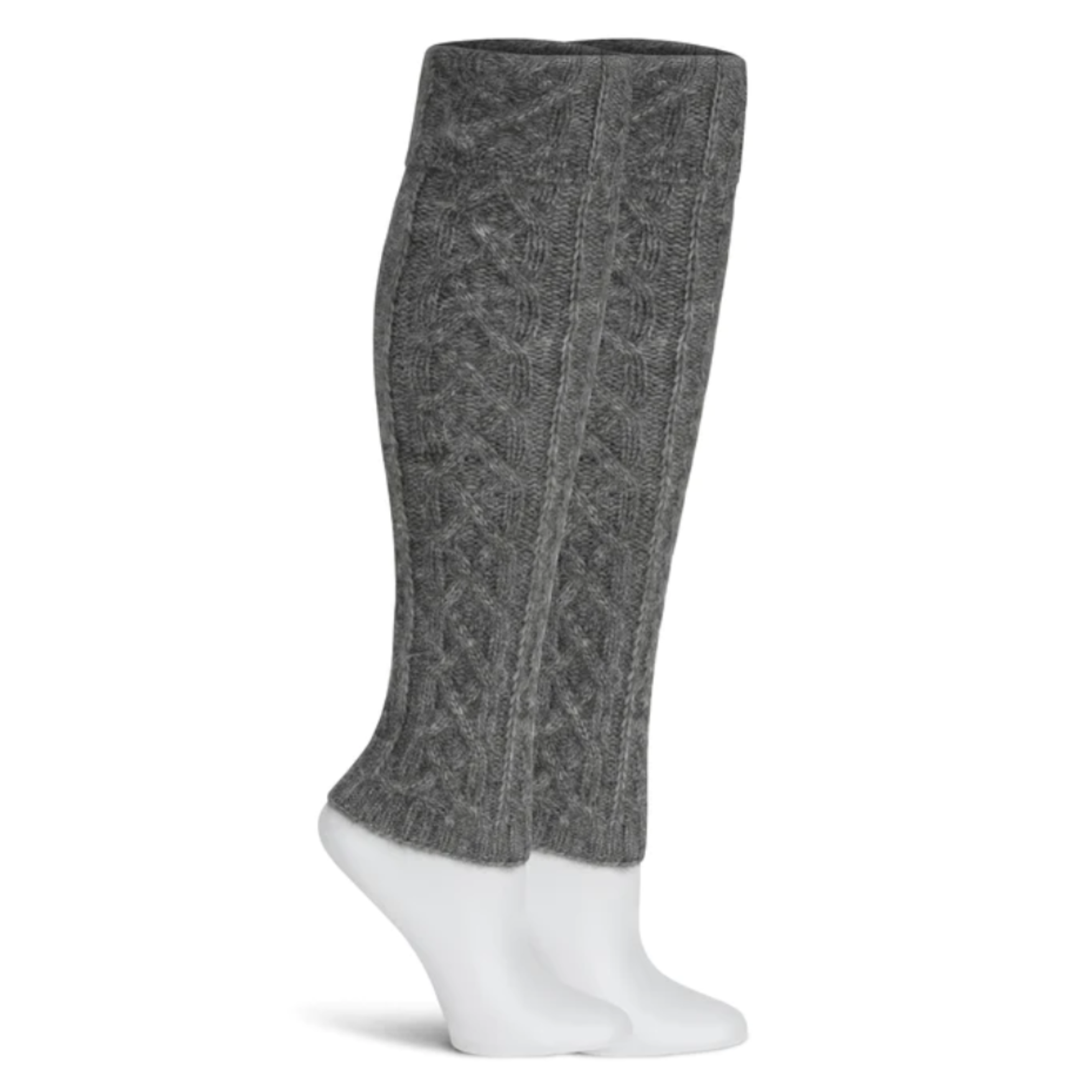 Girls Charcoal Cable Knit Tights