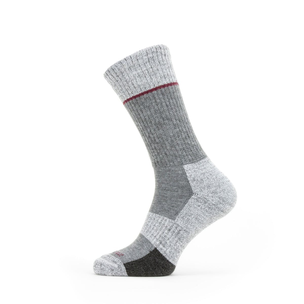 Solo Quick Dry Mid Calf Grey/Black/Red