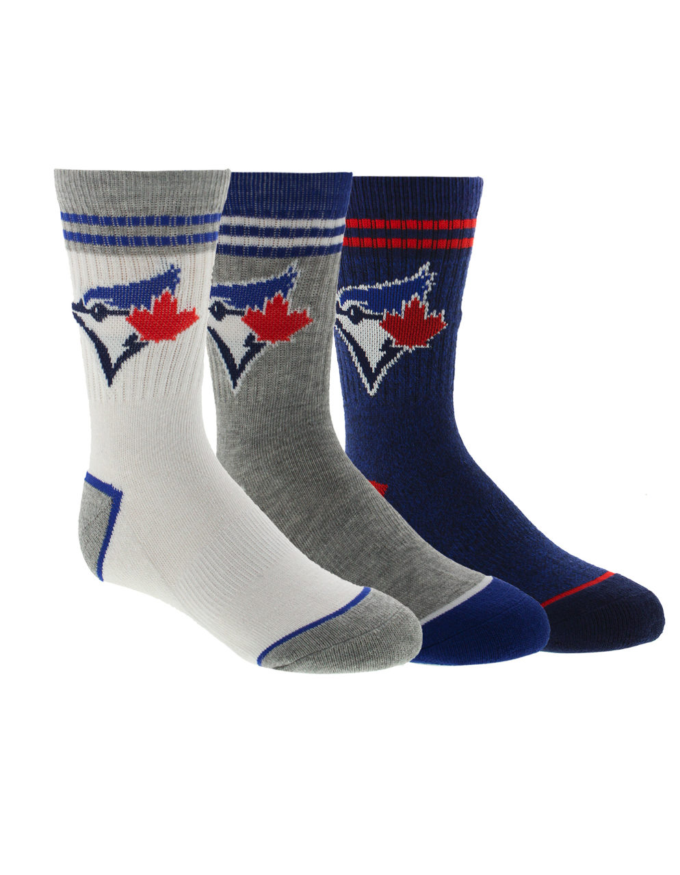 Toronto Blue Jays - 3 Pack (Kid's) | FloorPlay Socks Toronto Blue Jays - 3 Pack (Kid's) | FloorPlay Socks