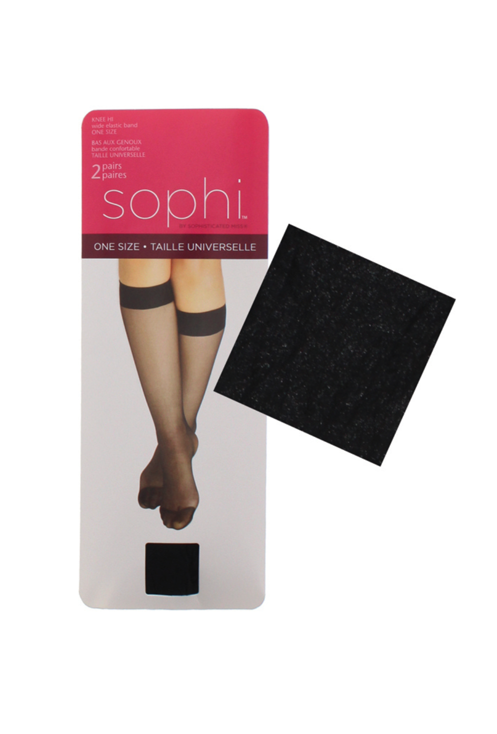 Sophi Nylon Knee High 2 Pack
