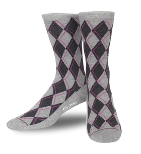 Argyle - Pink & Grey