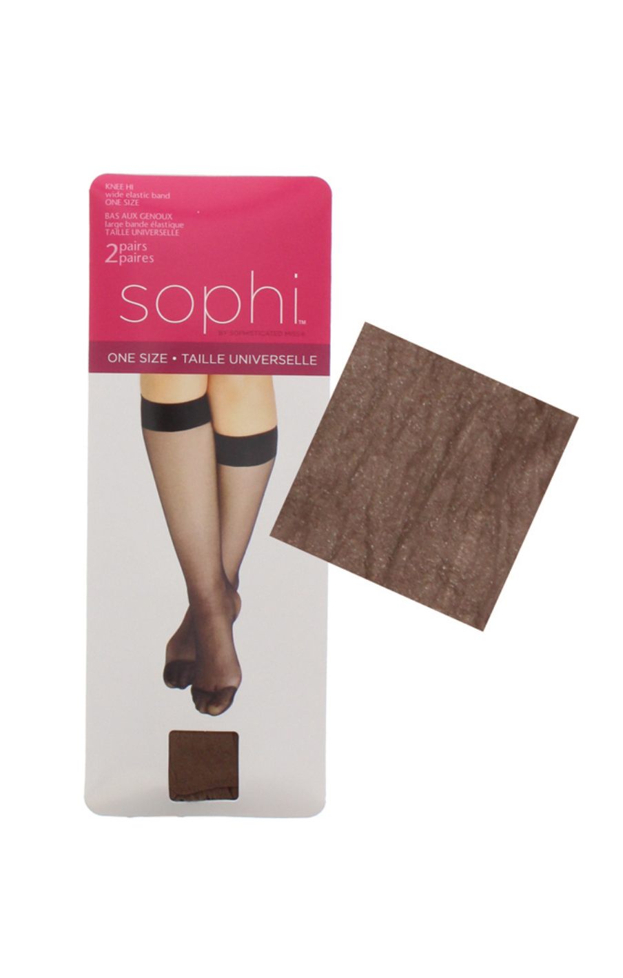 Sophi Nylon Knee High 2 Pack - 0